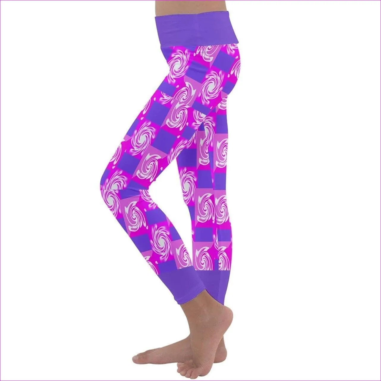 Pink Whirlwind Kids Lightweight Velour Leggings