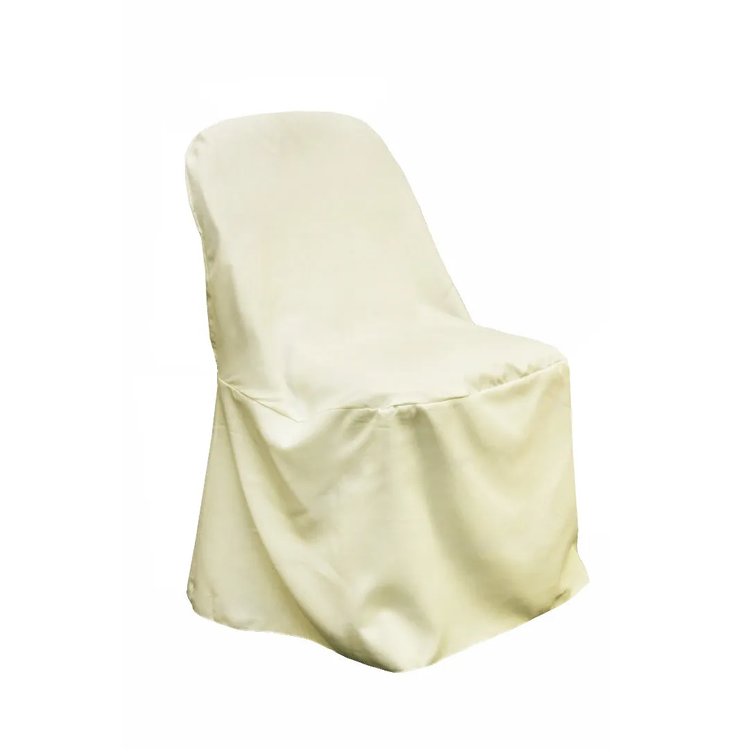 Polyester Folding Chair Cover - Ivory