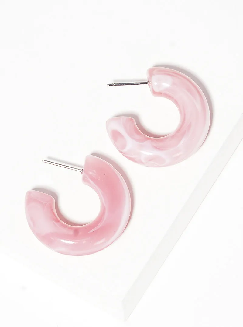 Pretty in Pink Hoops