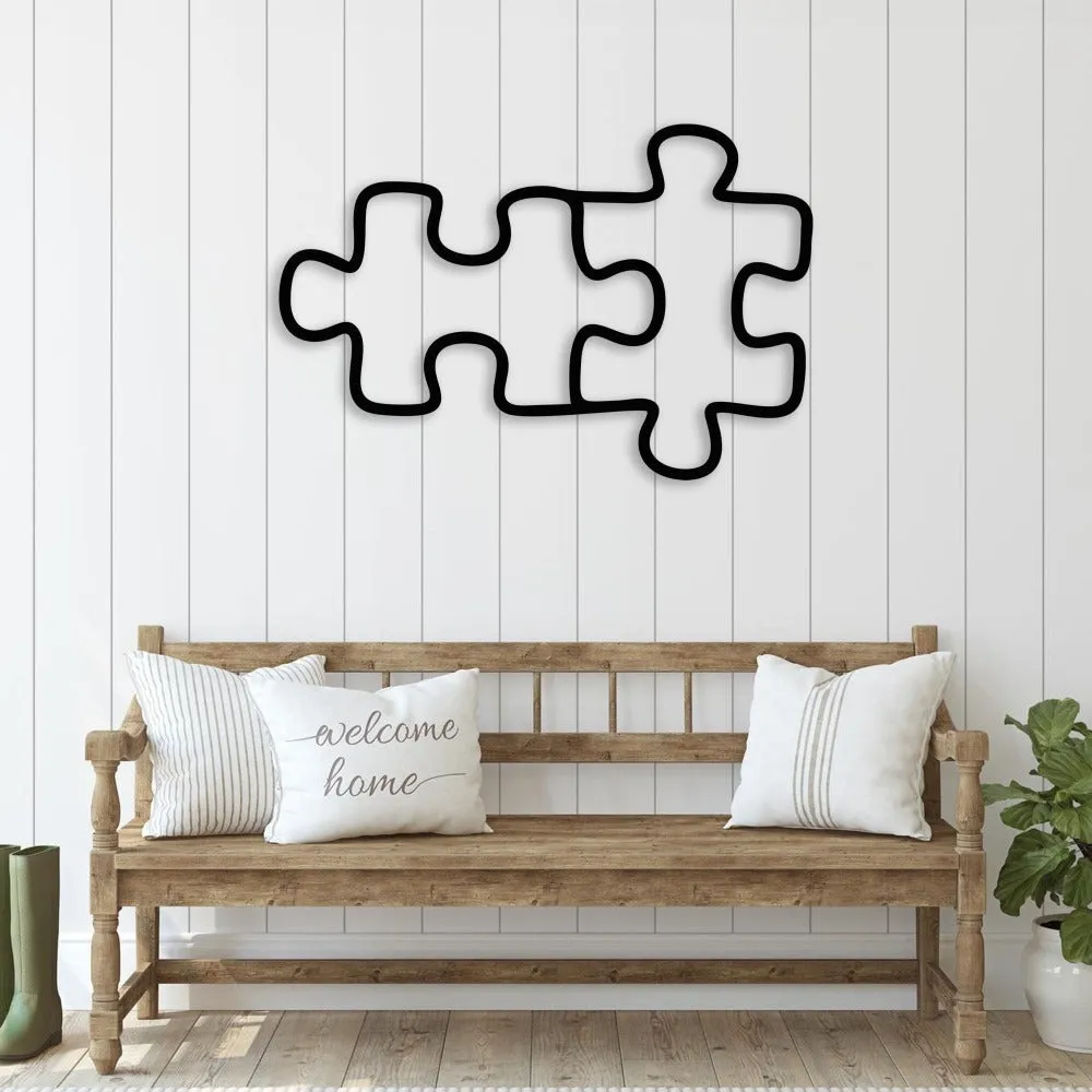 Puzzle Metal Wall Art