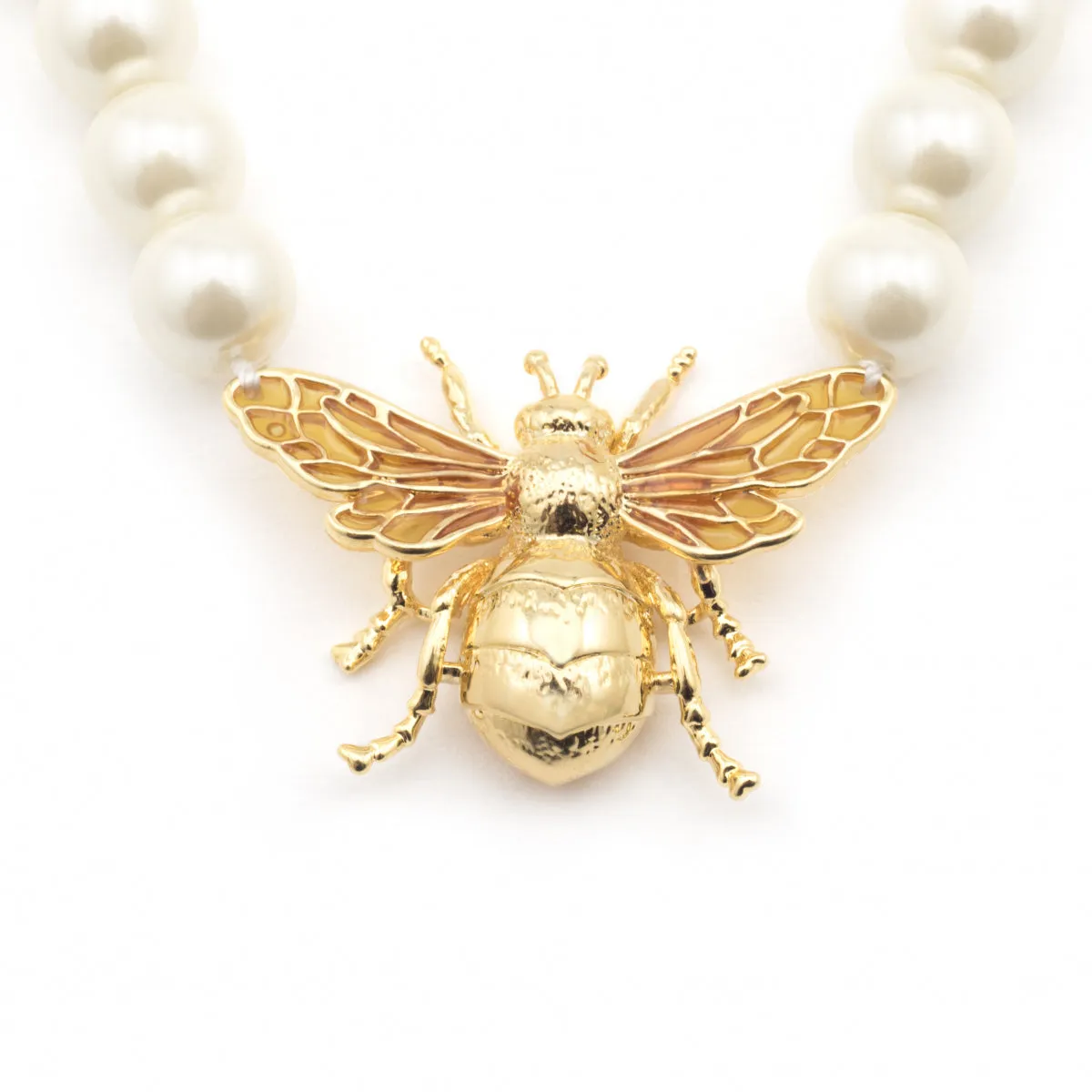 Queen Bee Pearl Necklace