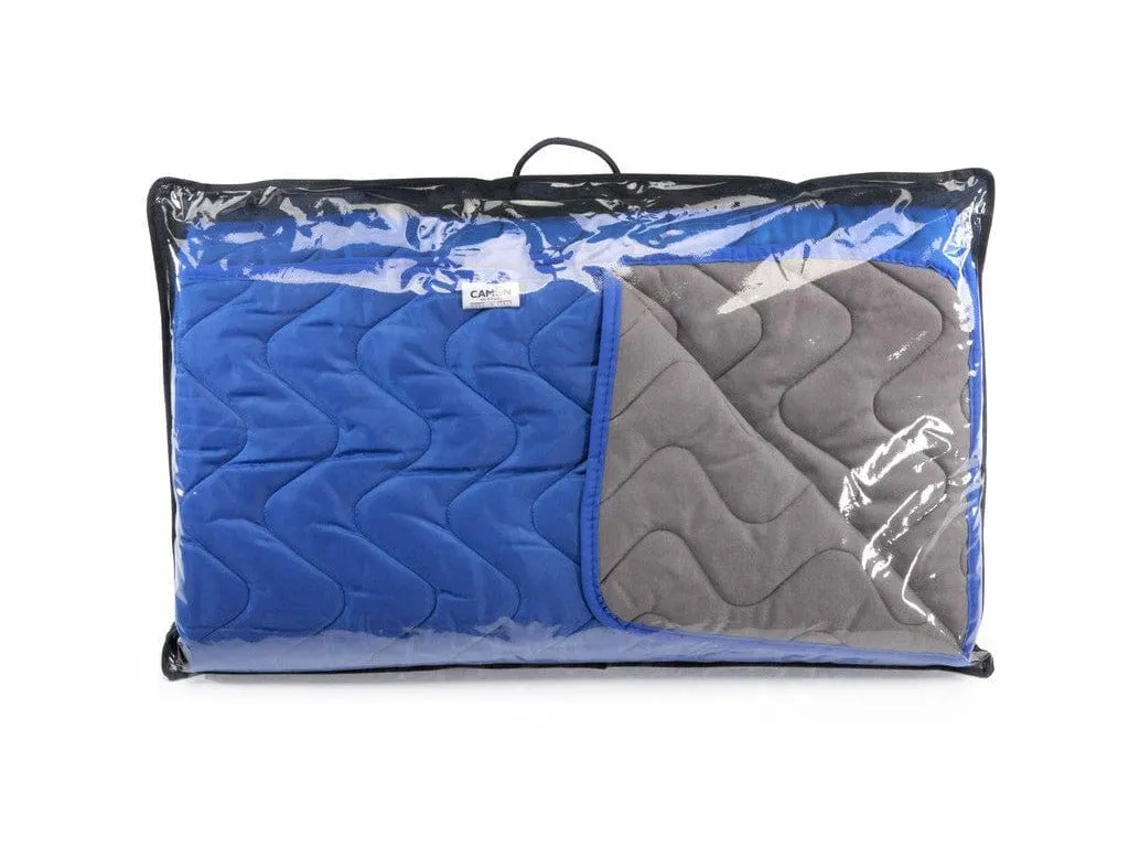 Quilted Cover Lux Blue/Grey - 250X140Cm