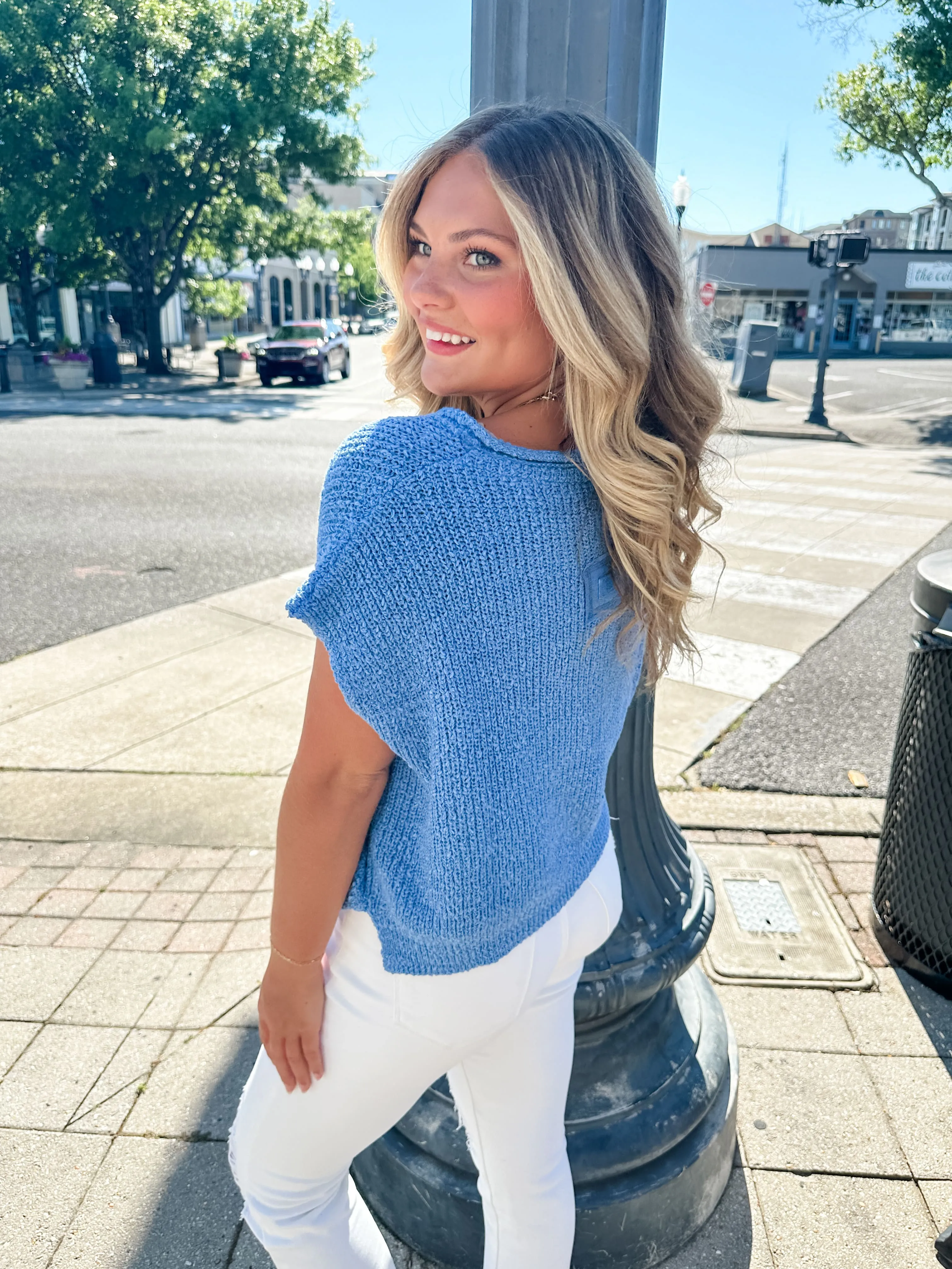 Sleeveless V-Neck Sweater