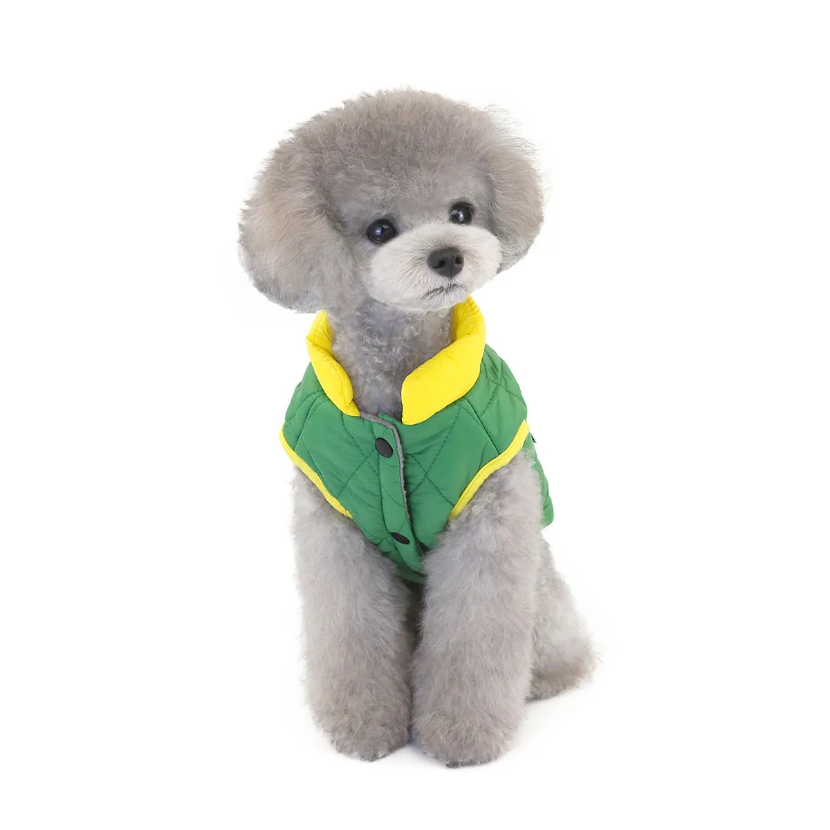 Small dog cotton coat with pocket pet clothing