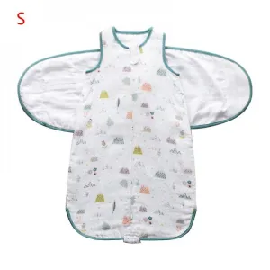 Style2 SNewborns Swaddle Sleepsack Soft Breathable Cotton Infants Sleeping Bag Adjustable Toddlers Wrap Cloth Blanket