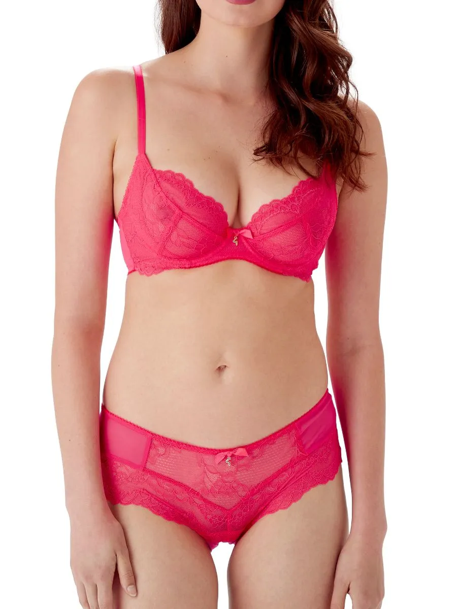 Superboost Lace Plunge Bra - Diva Pink