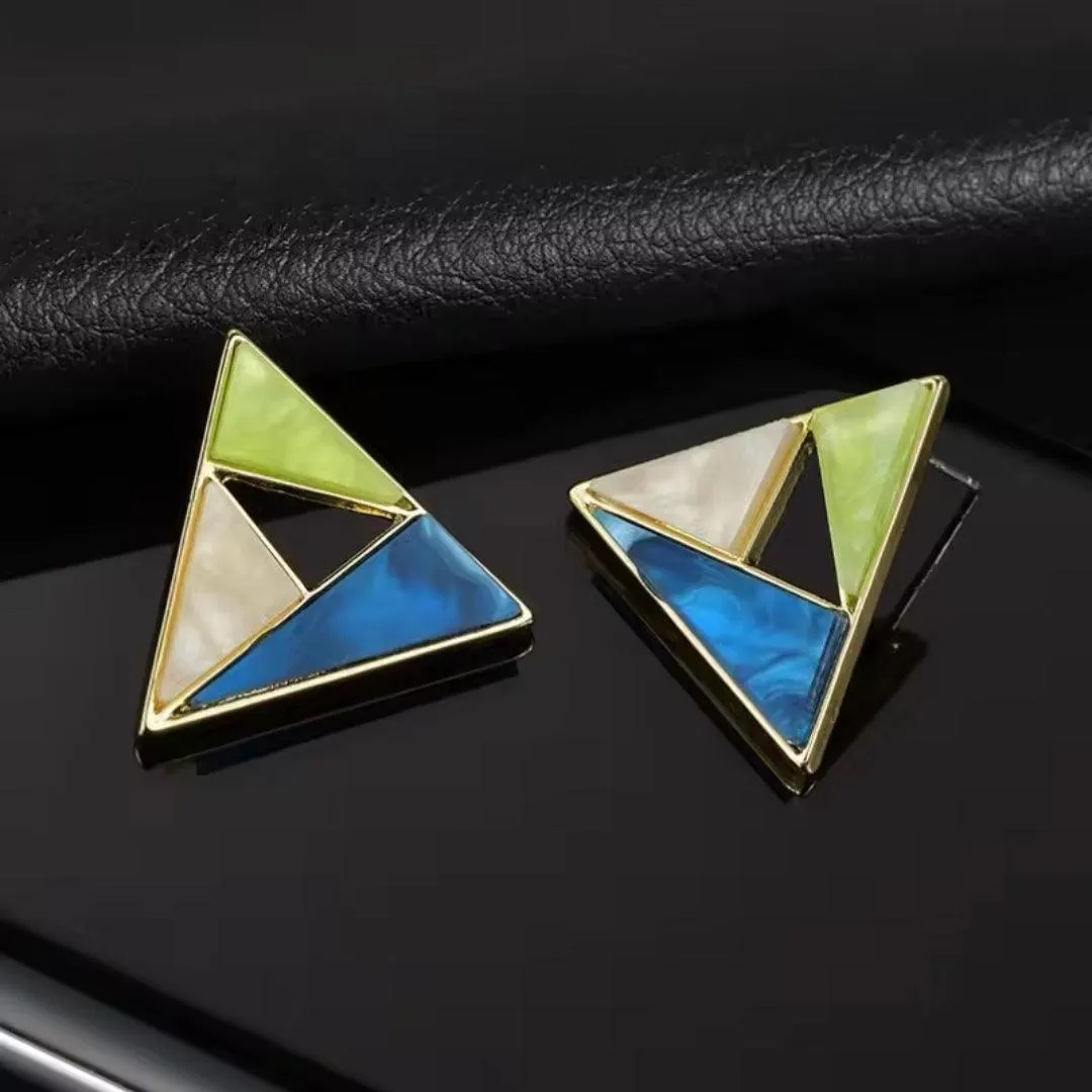 Triangle Geometric Earrings