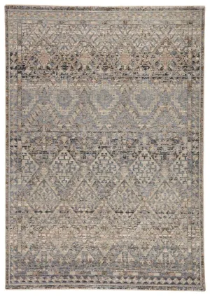 Valentia VLN06 Cashel Gray/Dark Blue Rug